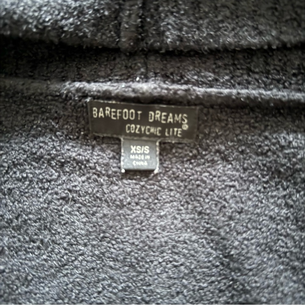Barefoot Dreams CozyChic Lite Circle Cardigan – Black (XS/S) - Picture 9 of 9
